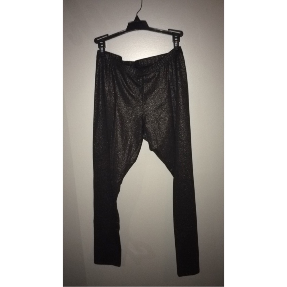 Black sparkly leggings